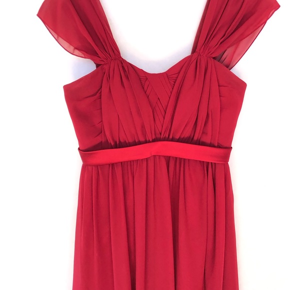 Sorella Vita Bridesmaid Gown Dress Wine Red 10 - Picture 2 of 5